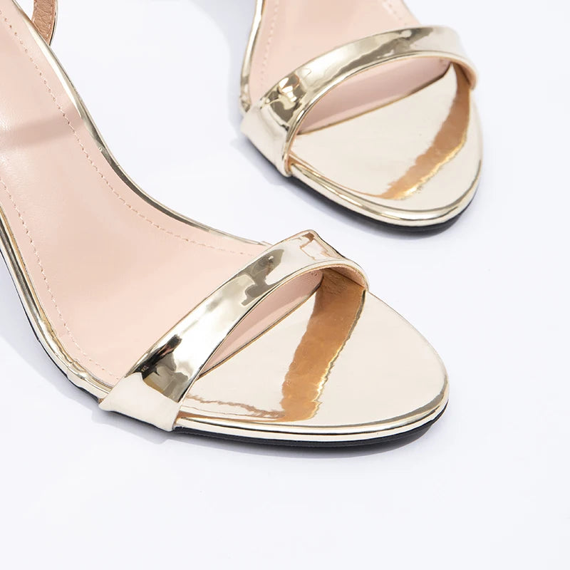 Roman Open Toed Women's Sandals Sexy Slim High Heels Fashionable Straps Breathable and Comfortable Party and Dance Shoes