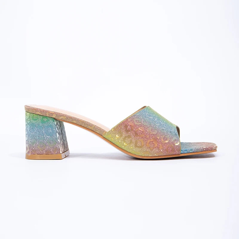 Latest Women's Sexy Sandals Fashion High Heels Summer Coarse Heels Women's High Heels Slippers