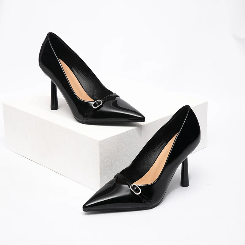 Women's Fashionable Breathable Waterproof Anti-Slippery Hard-Wearing Summer Pointed Toe High Heels Trendy Styles Sold Directly