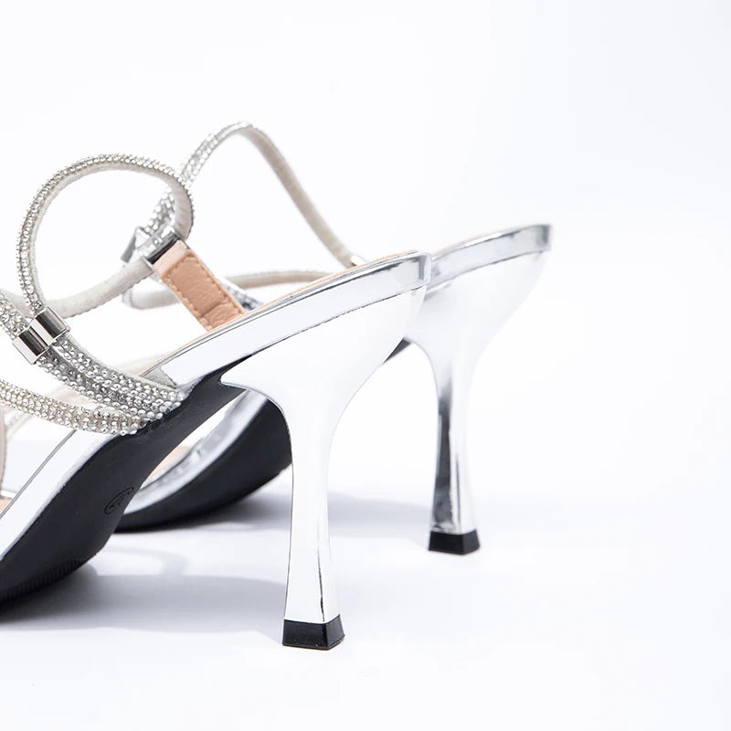 Hot Selling Women's Sandals Summer New Slim High Heels French Ladies' High Heels Sexy Backless Sandals