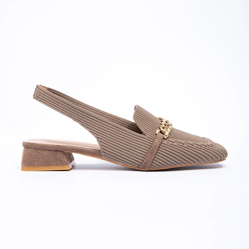 Elegant High-heeled Sandals Summer Sexy High-heeled Shoes Autumn square Toe Ladylike High-heeled Shoes