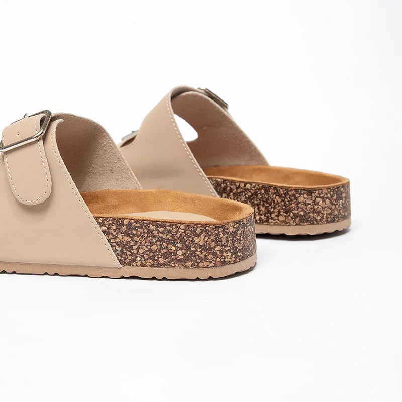 Women's Lightweight Fashion Trend Spring Summer Autumn Low Heel Sandals EVA Outsole Suede Midsole PU Upper Lining Exposed Toe