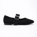 Black Knitted Mom Single Shoe Temperament Versatile Spring and Summer Flat Shoes Soft Soled Casual Women's Shoes