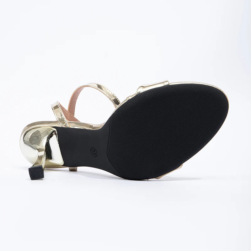 Roman Open Toed Women's Sandals Sexy Slim High Heels Fashionable Straps Breathable and Comfortable Party and Dance Shoes