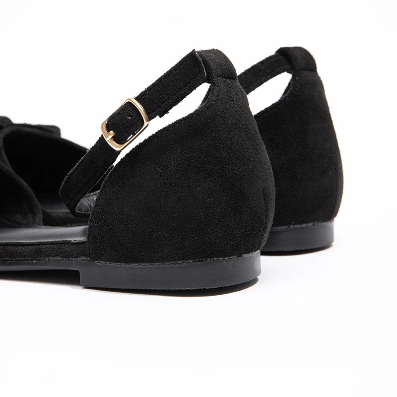 Summer Black Versatile Women's Flat Shoes Sexy Banquet Flat Sandals Temperament Pointed Women's Single Shoes