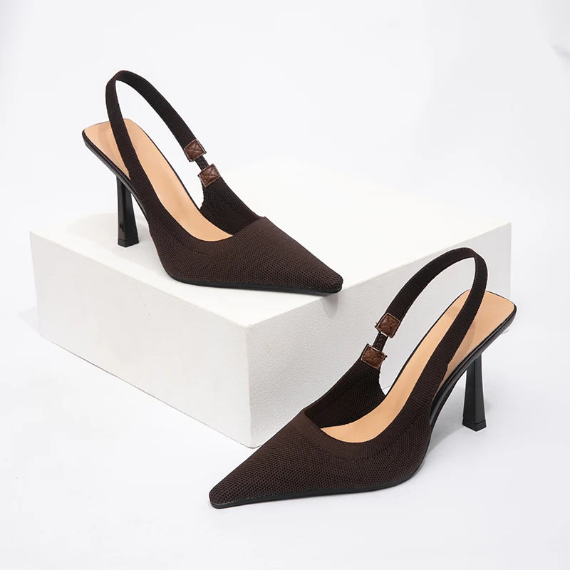 Business Ladies' Heel Shoes Waterproof Breathable Anti-slippery Sexy Party for Spring Summer Autumn Hard-Wearing High-quality