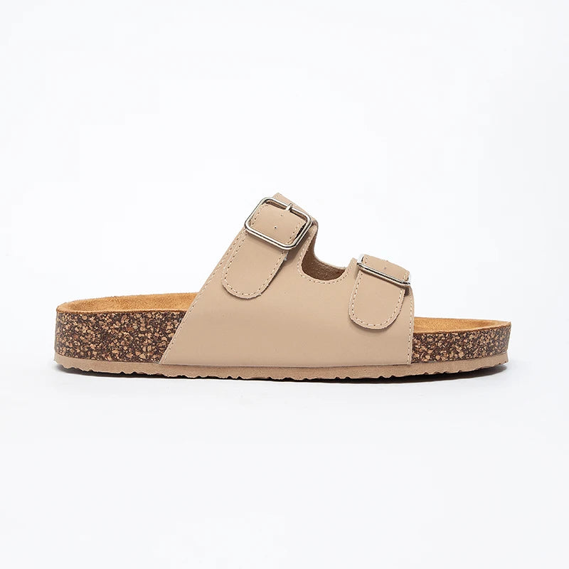 Women's Lightweight Fashion Trend Spring Summer Autumn Low Heel Sandals EVA Outsole Suede Midsole PU Upper Lining Exposed Toe