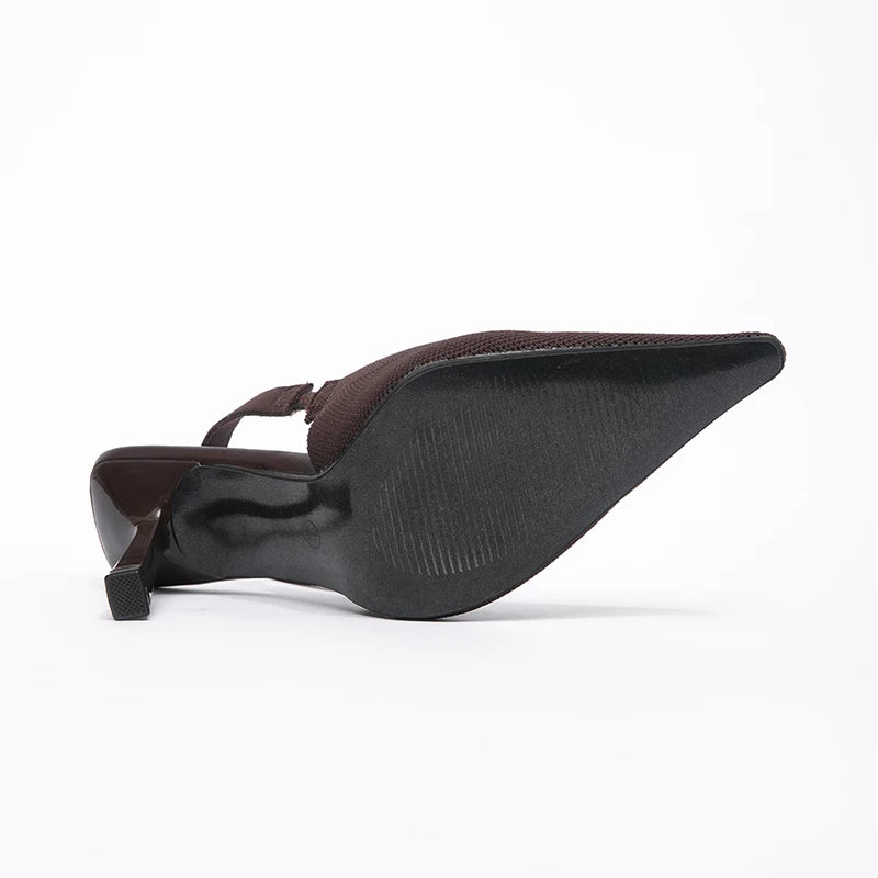 High-quality Pointed-toe Heels for Business Ladies with Breathability and Anti-slip Properties for Spring, Summer and Autumn