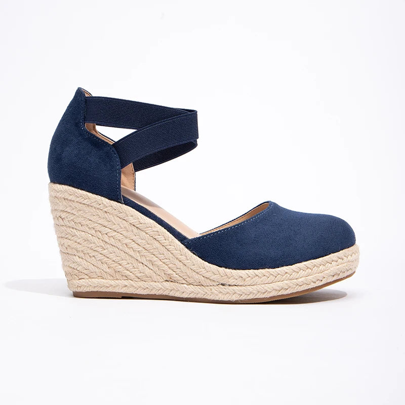 Ladies' 7.5cm Wedge Heel High-heeled Sandals Fashionable Party Princess Sandals Ladies' Hot Selling Sandals